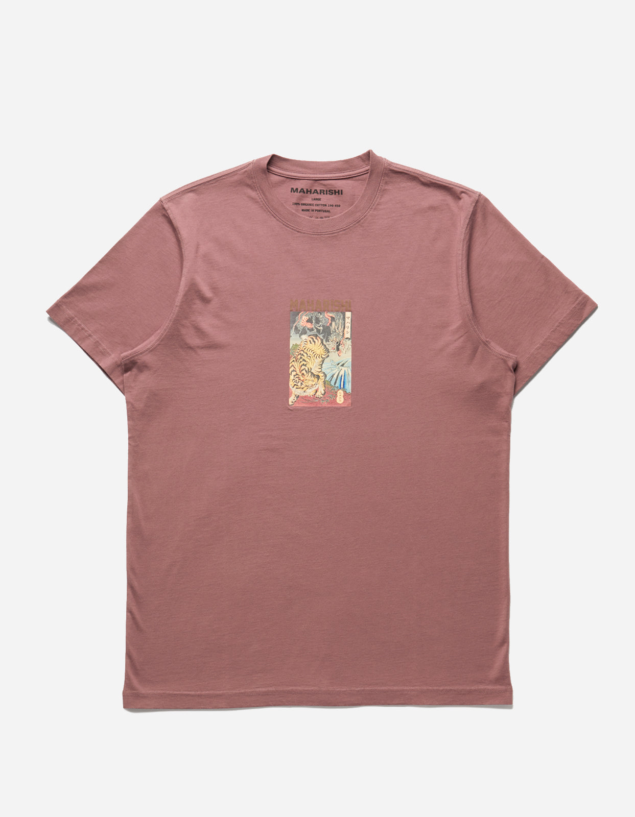 1078 Tiger vs. Dragon T-Shirt Murasaki Purple