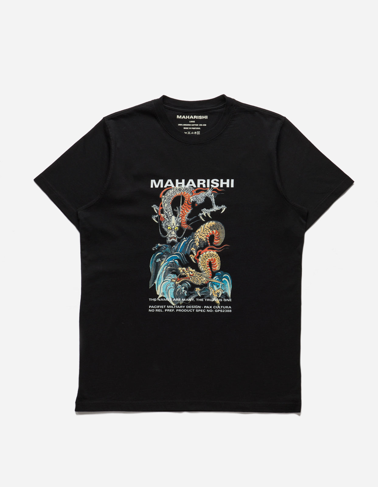 1080 Double Dragons Organic T-Shirt Black