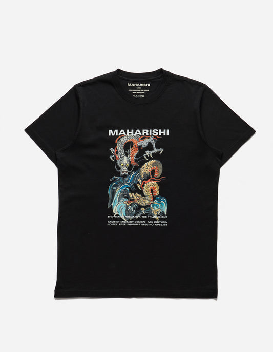 1080 Double Dragons Organic T-Shirt Black