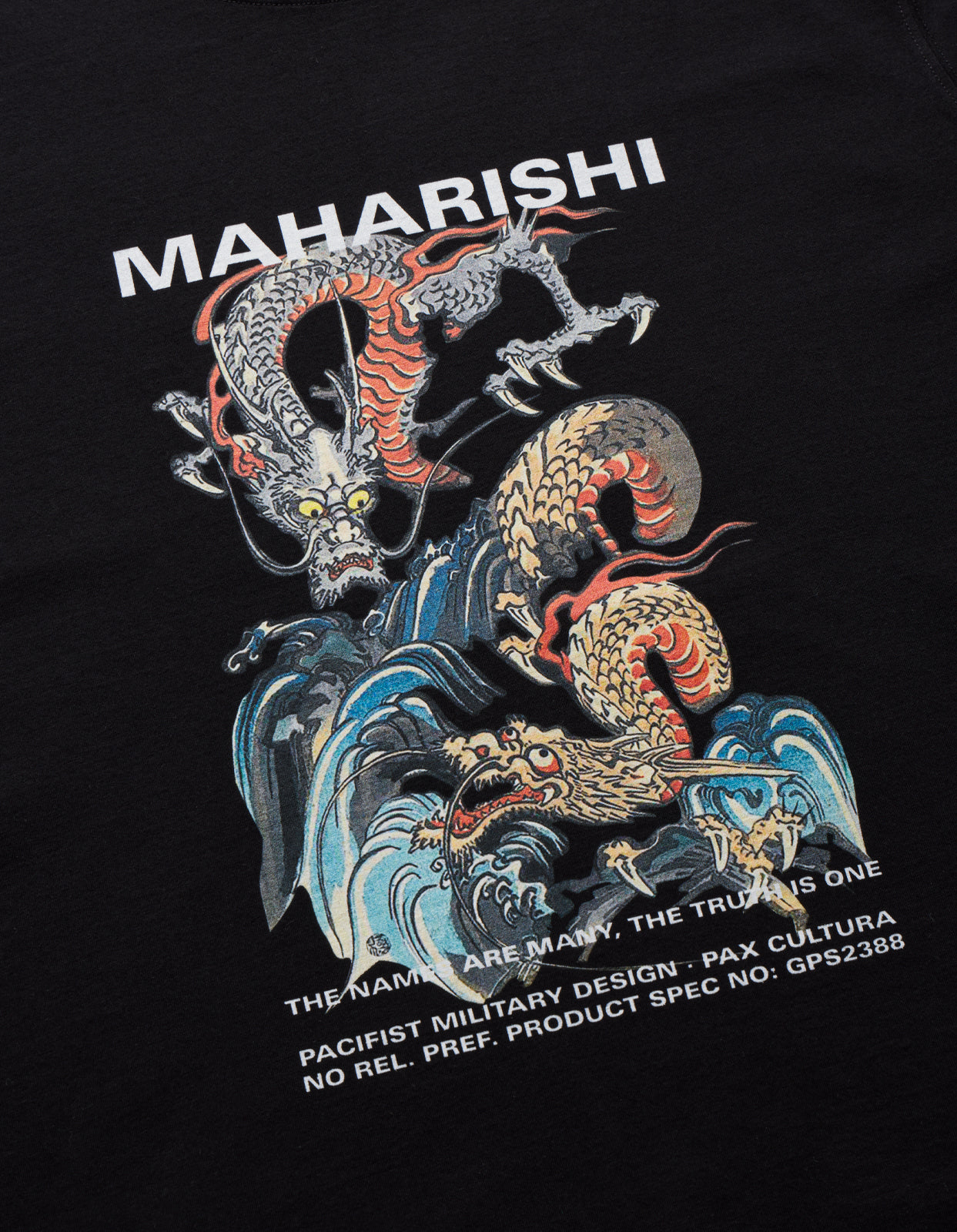 1080 Double Dragons Organic T-Shirt Black