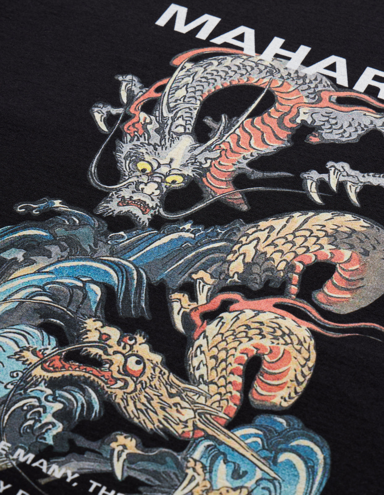 1080 Double Dragons Organic T-Shirt Black
