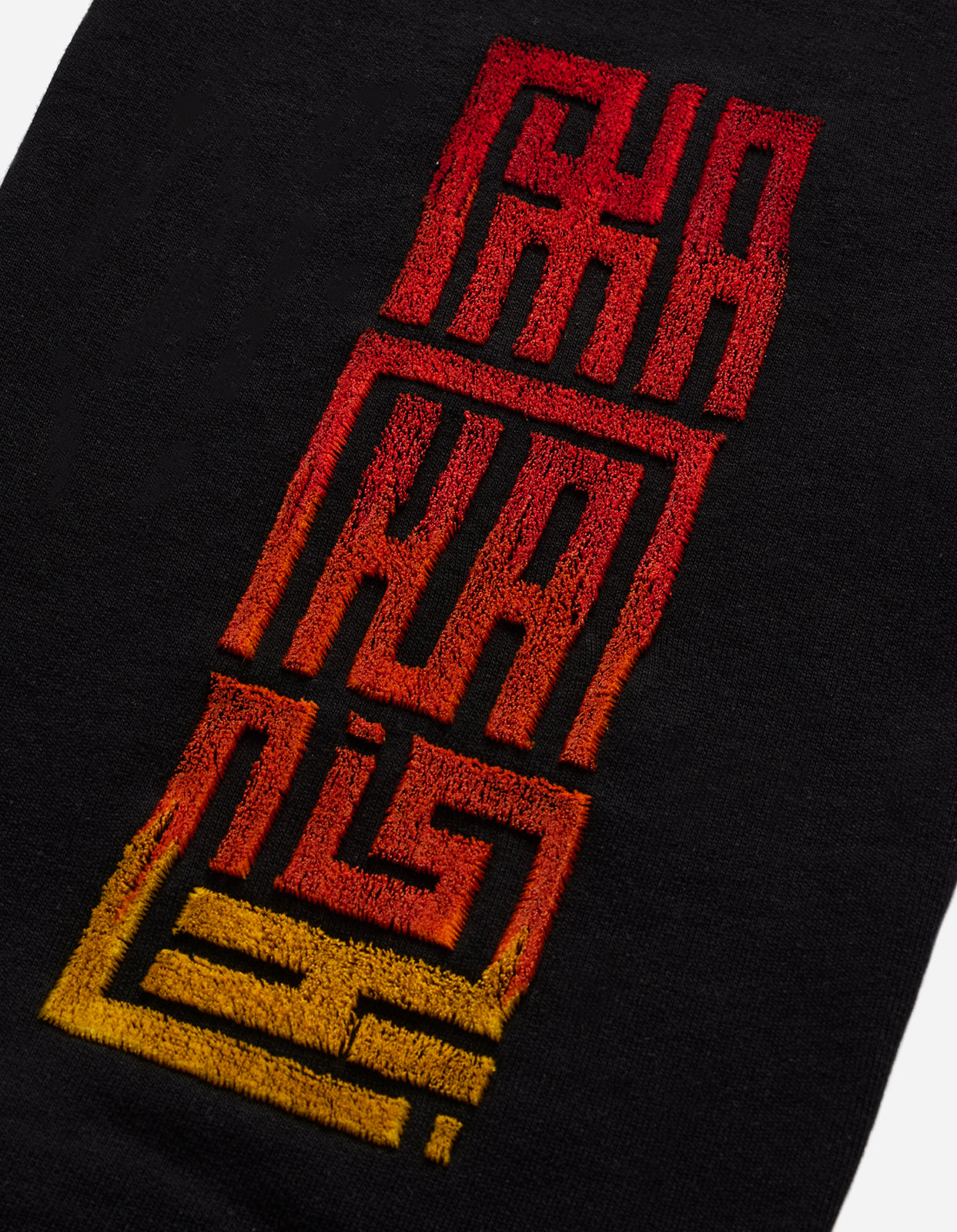 1082 Hikeshi Embroidered Sweatpants Black