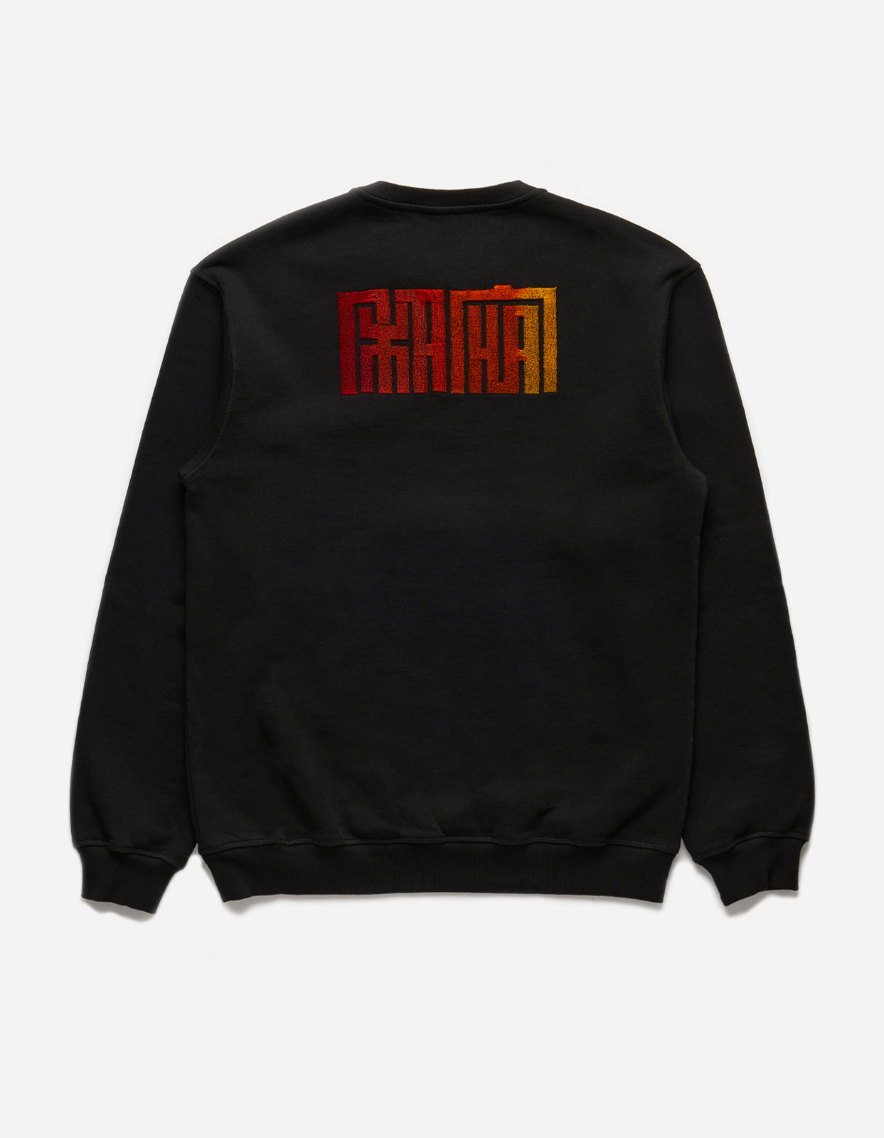 1084 Hikeshi Embroidered Crew Sweat Black