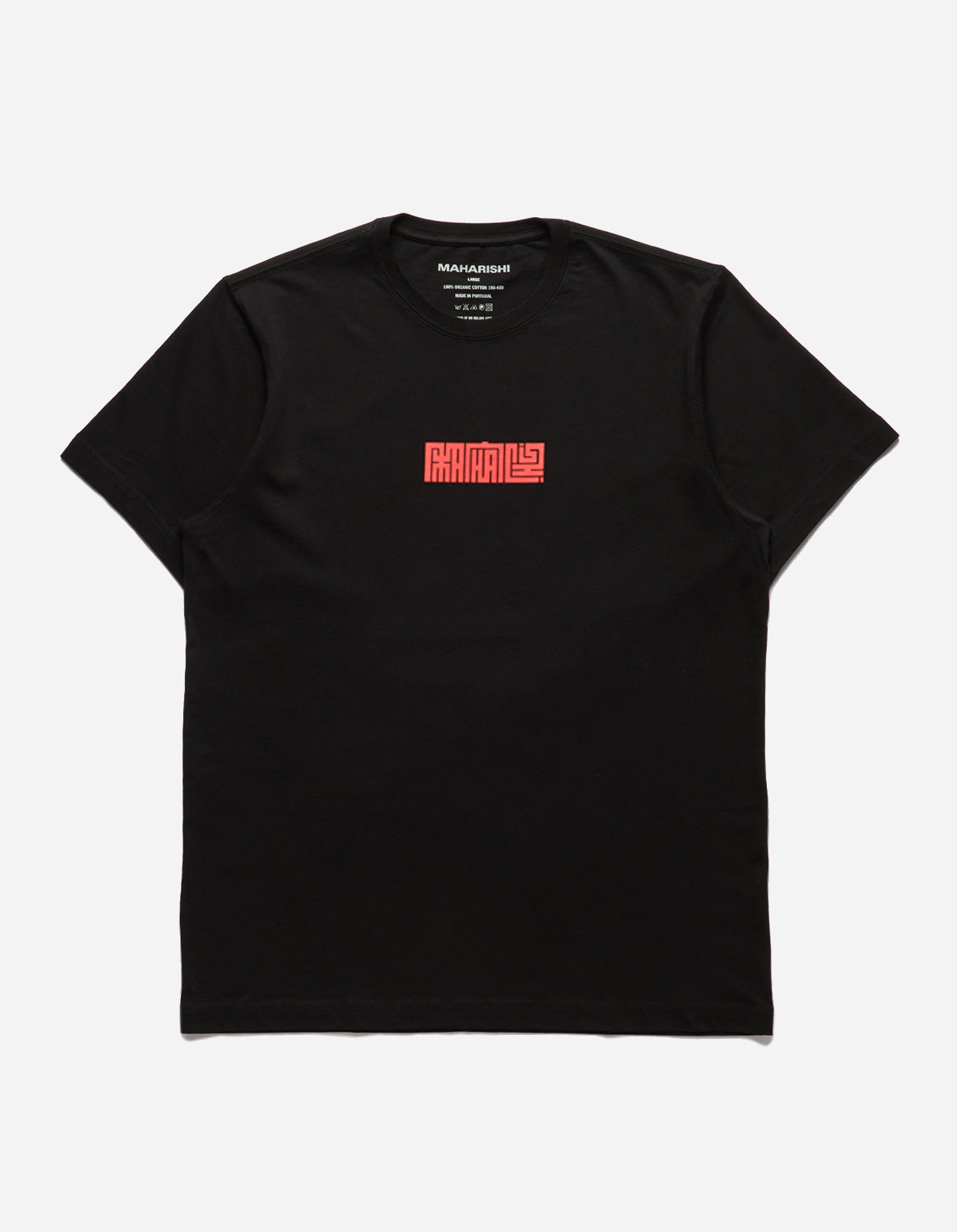 1085 Hanko Organic Printed T-Shirt Black