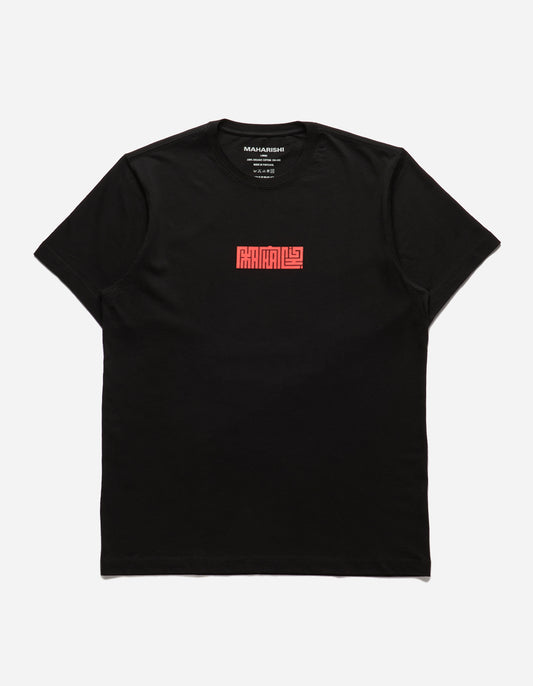 1085 Hanko Organic Printed T-Shirt Black