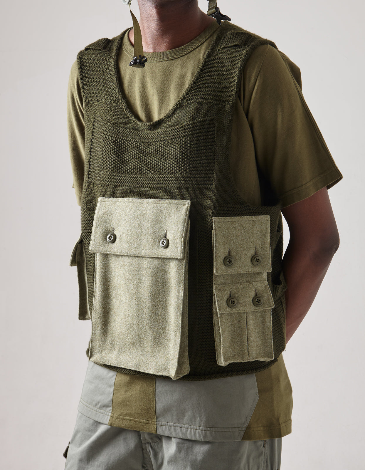 1092 Knitted Ballistic Vest Olive