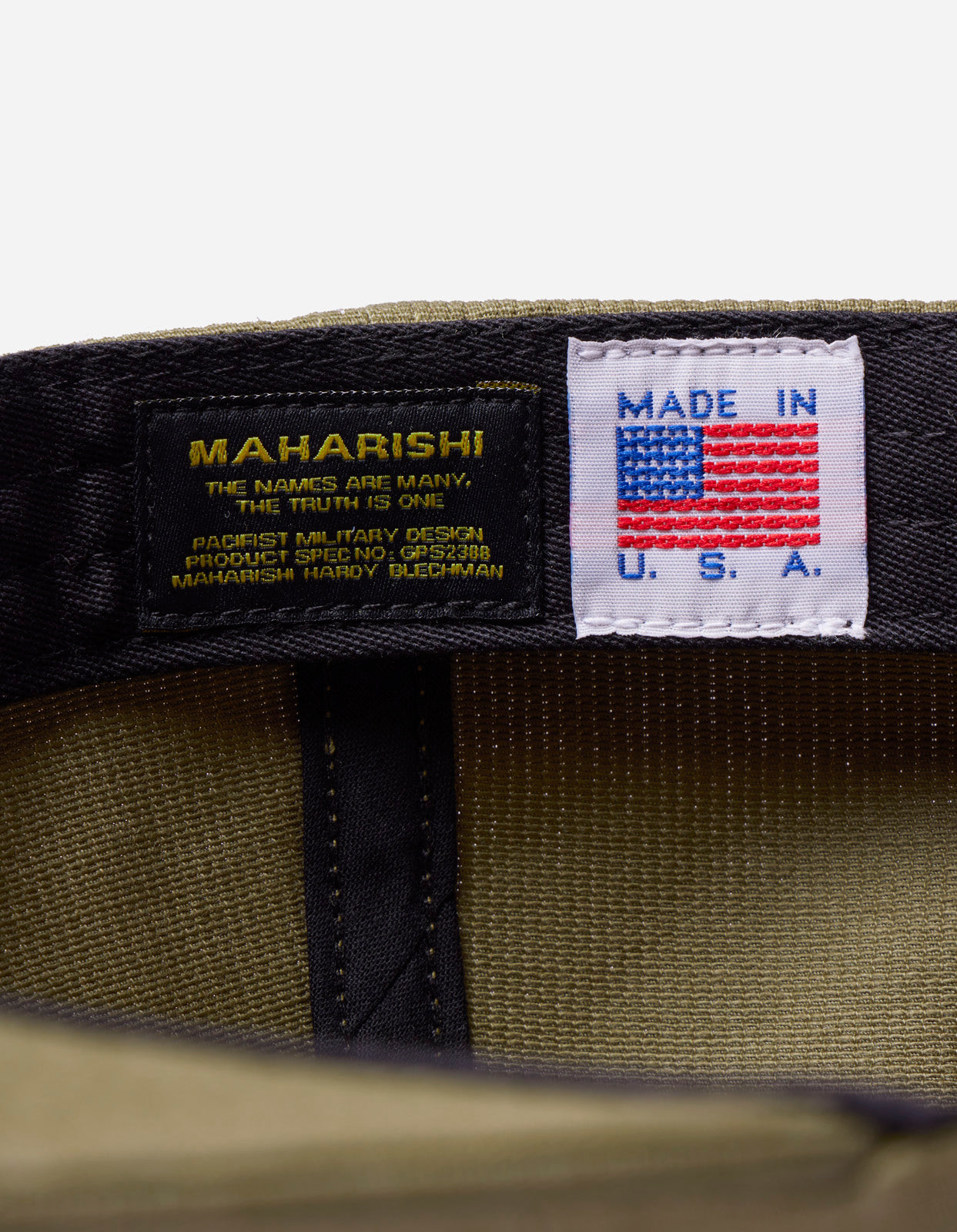 1107 Peace Crane 6 Panel Cap Olive