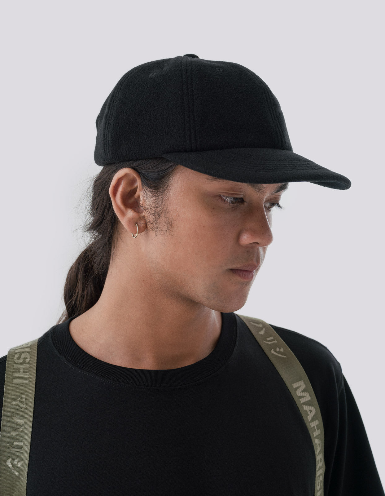 1122 Waterproof Fleece 6 Panel Cap Black