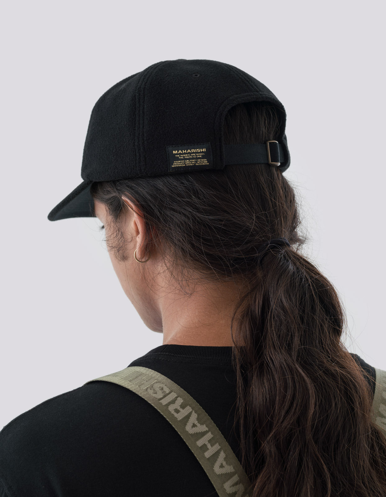 1122 Waterproof Fleece 6 Panel Cap Black