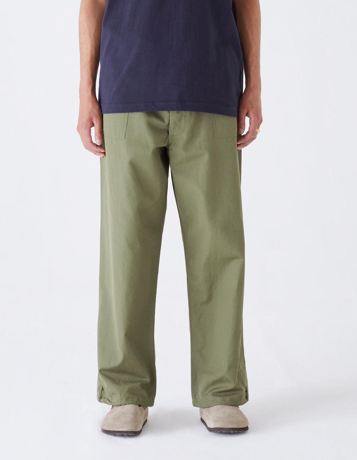 4206 Loose Utility Pants Olive OG-107F