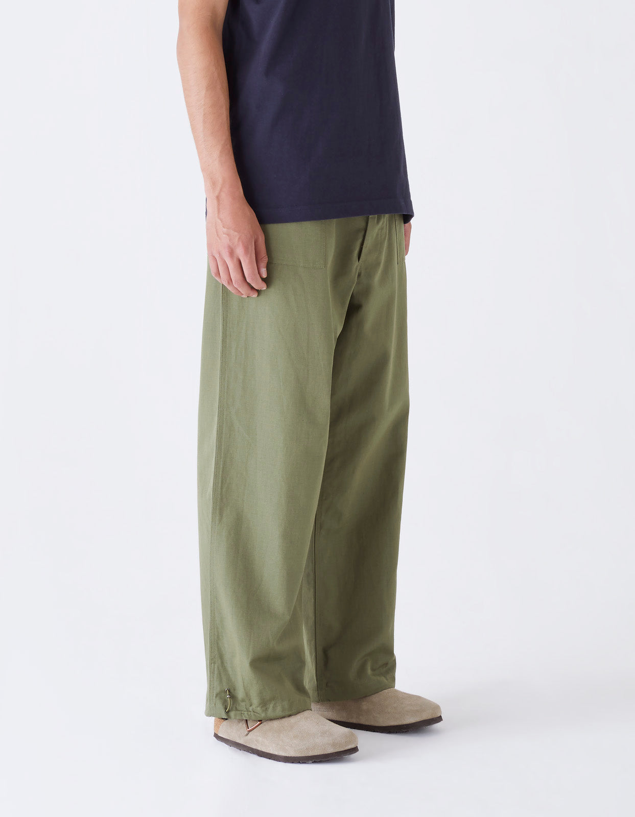 4206 Loose Utility Pants Olive OG-107F