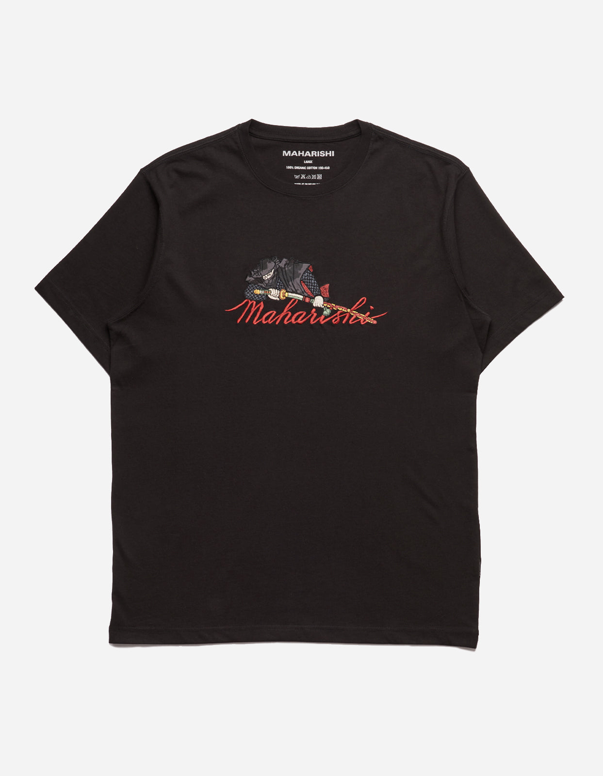 4501 Ninjutsu Embroidered T-Shirt Black