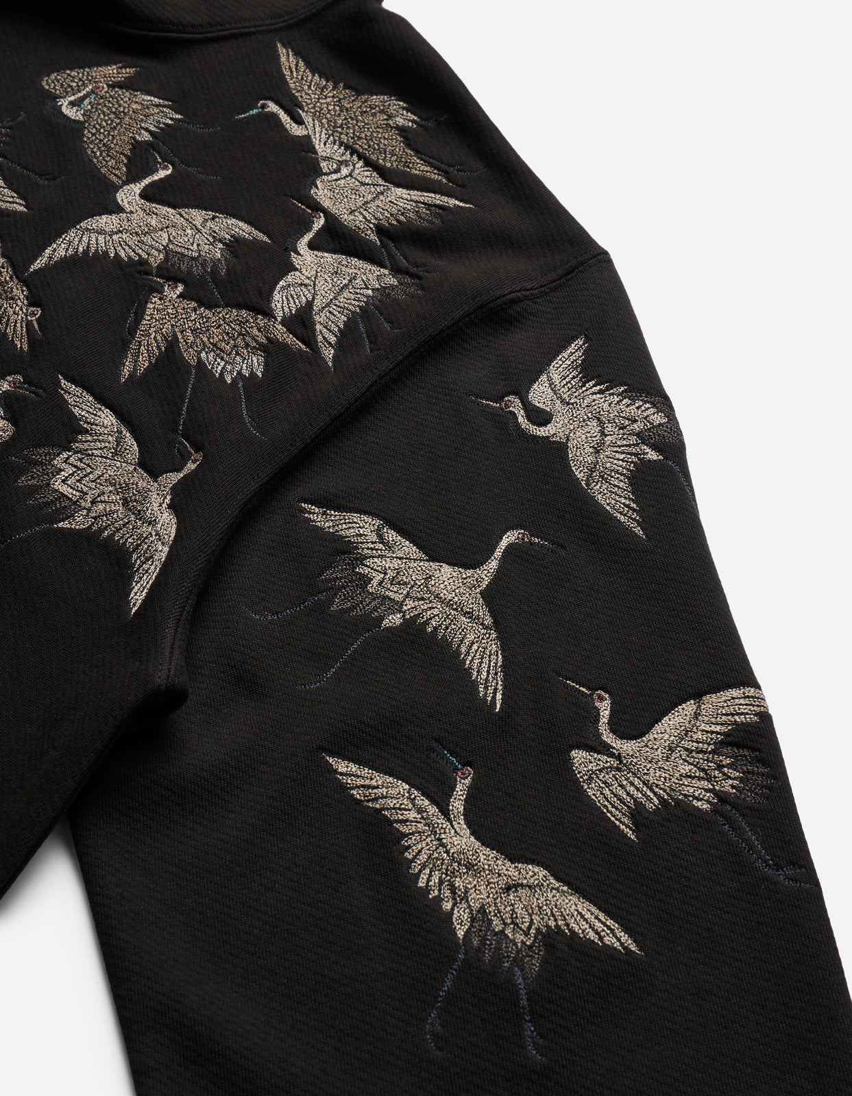 4506 Peace Cranes Hooded Sweat Black