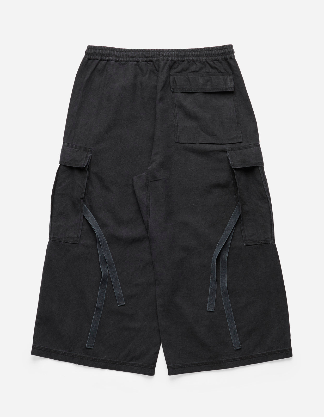 4511 Cropped U.S. Hakama Track Pants Black