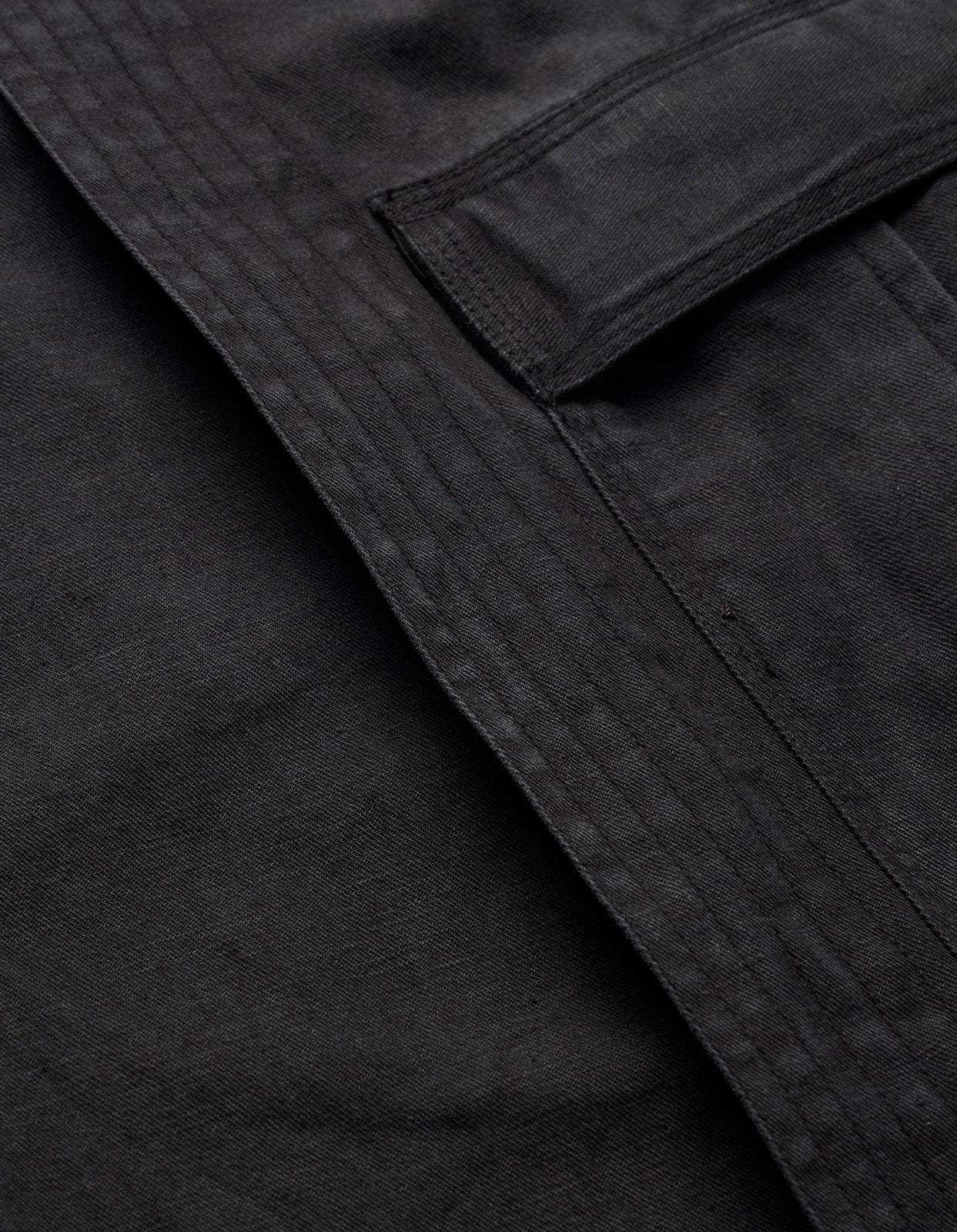 4511 Cropped U.S. Hakama Track Pants Black