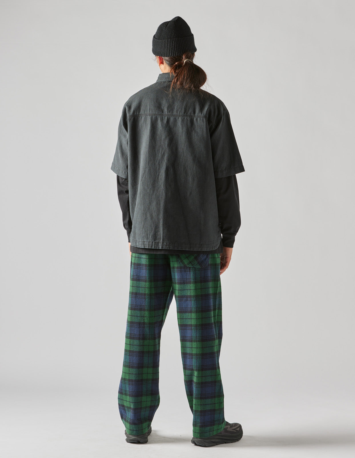 4512 Asym Monk Shirt Black