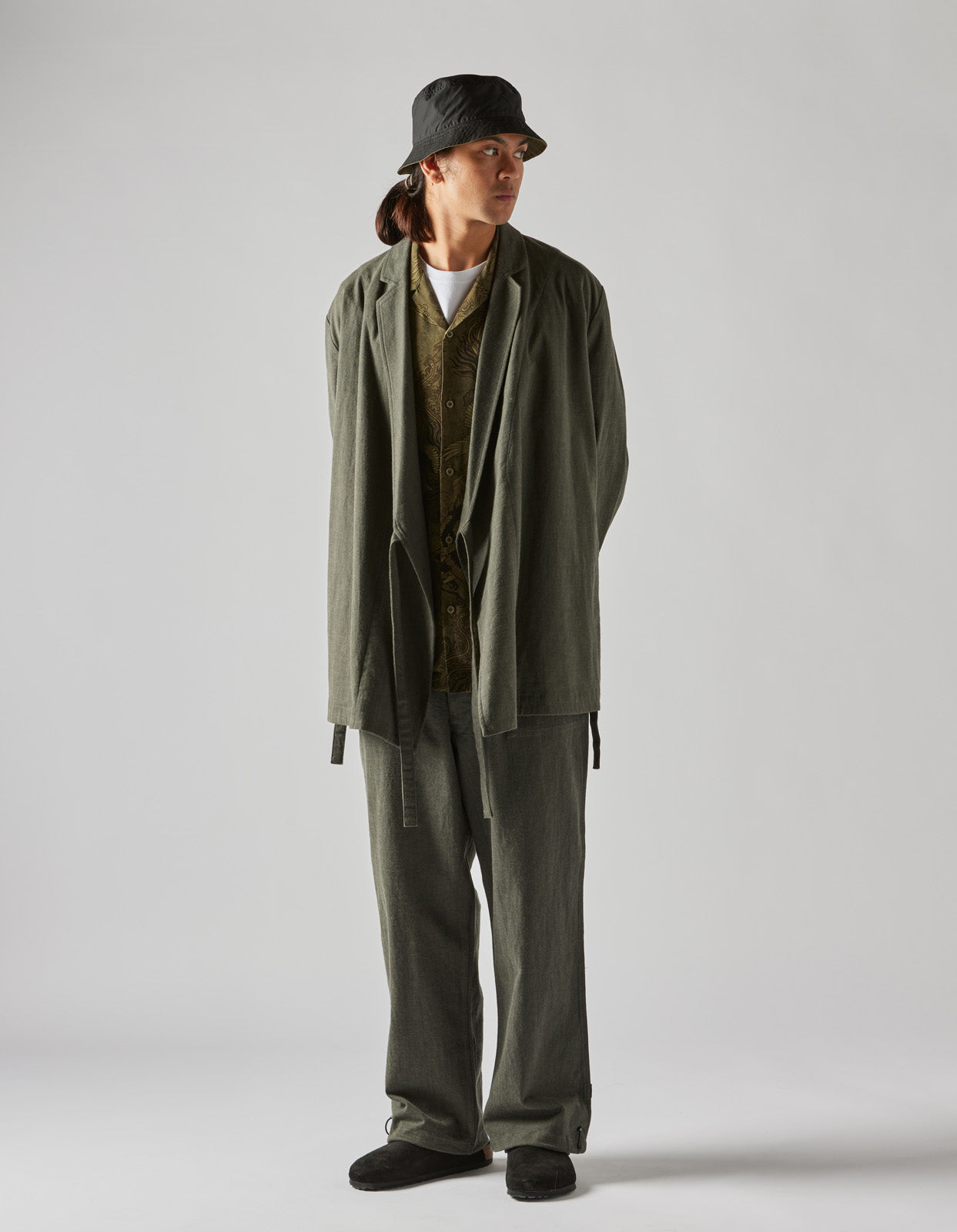 4525 Polaris Kimono Blazer Charcoal
