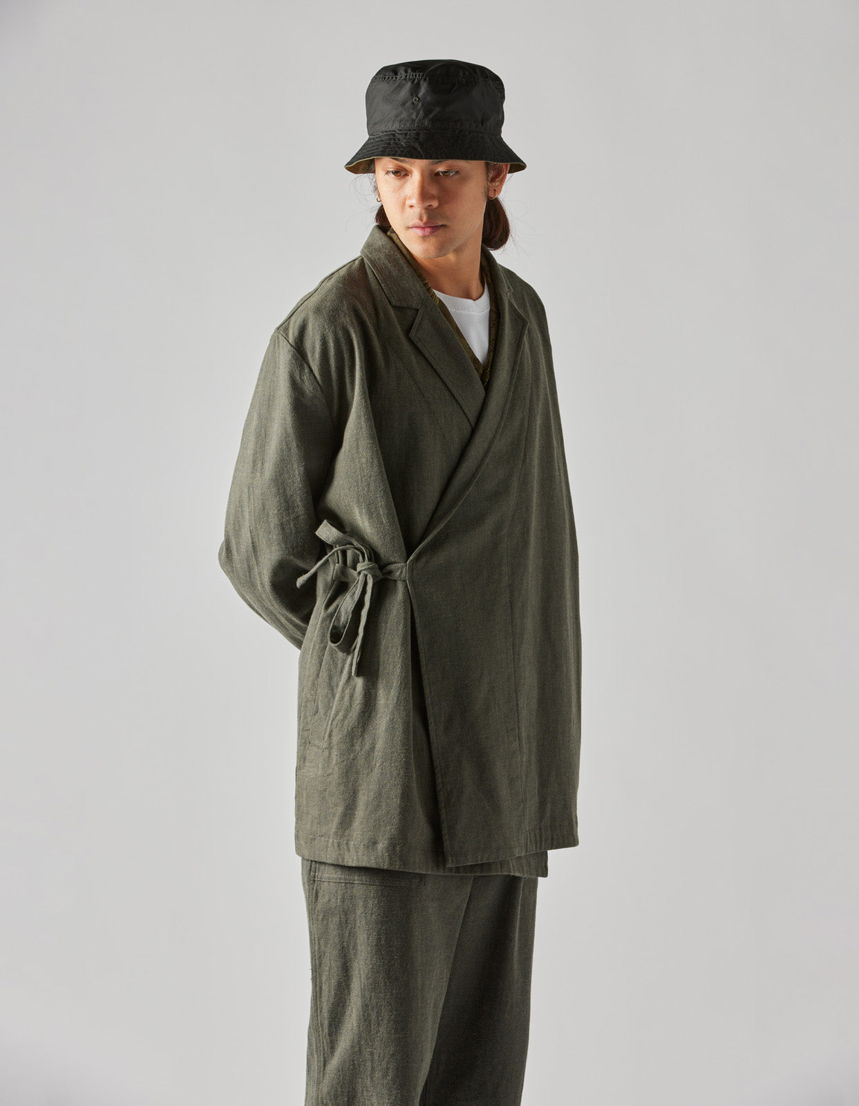 4525 Polaris Kimono Blazer Charcoal