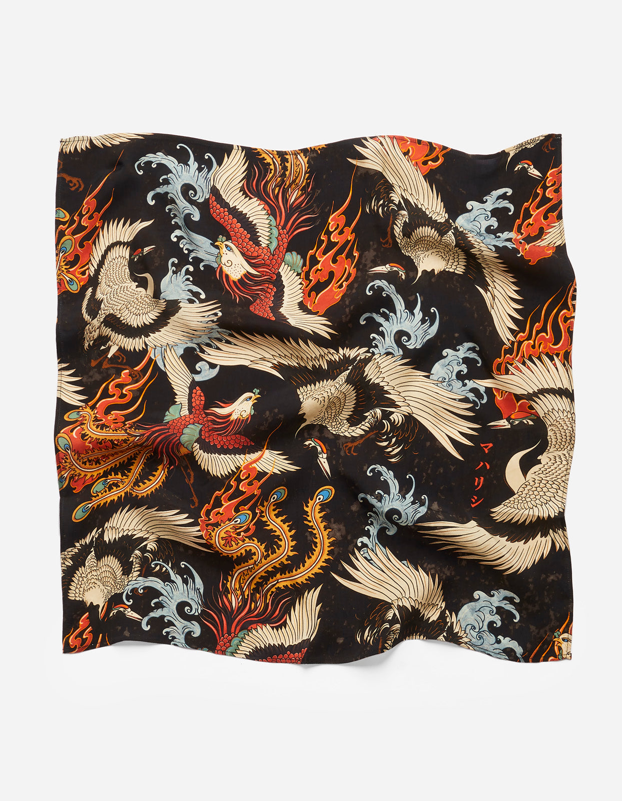 4530 Peace Cranes Bandana Black
