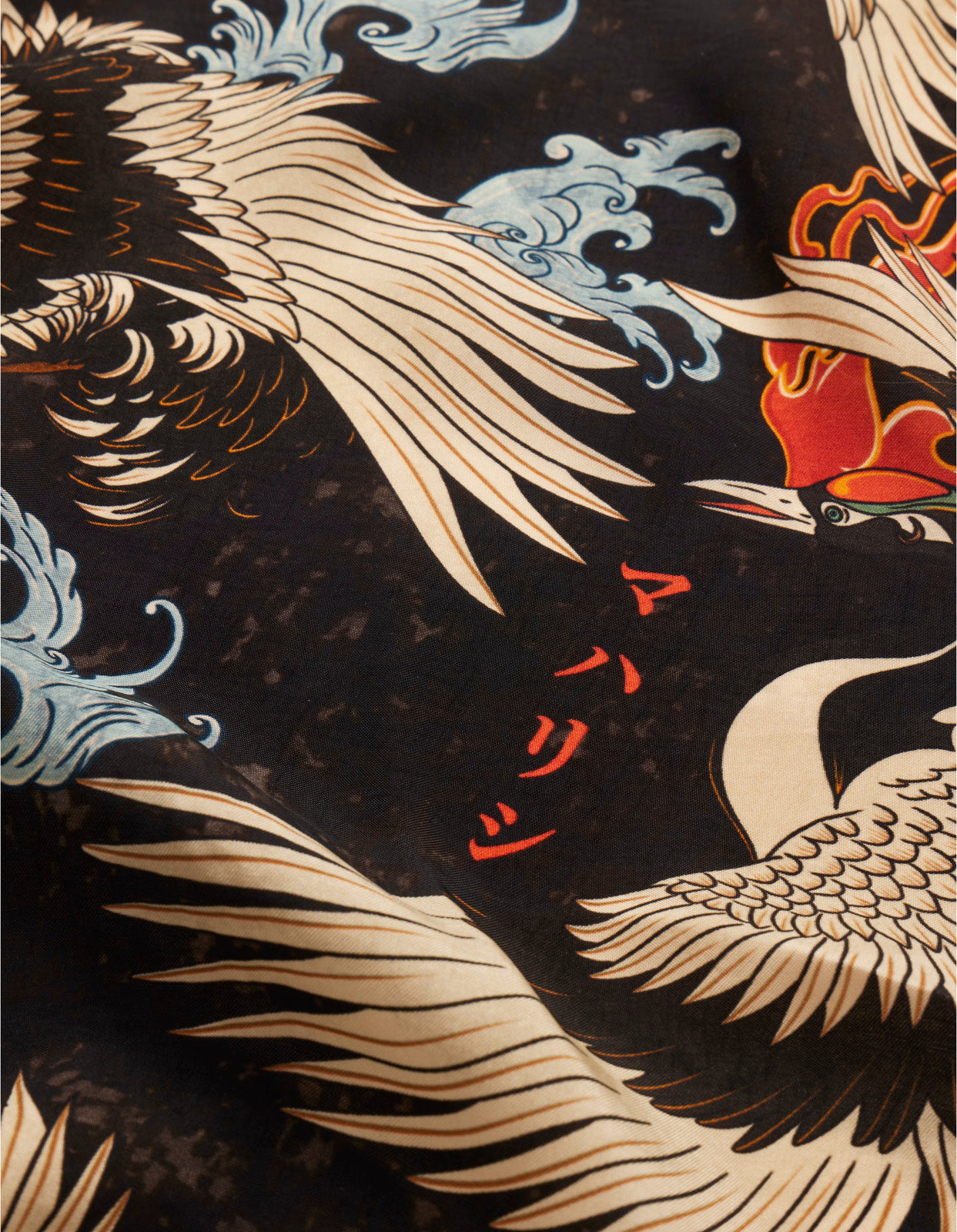 4530 Peace Cranes Bandana Black