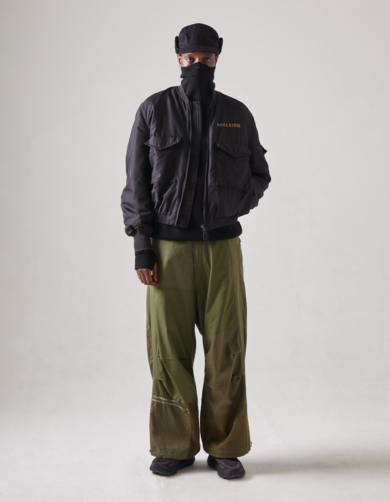 4534 Fire Phoenix MA1 Flight Jacket Black