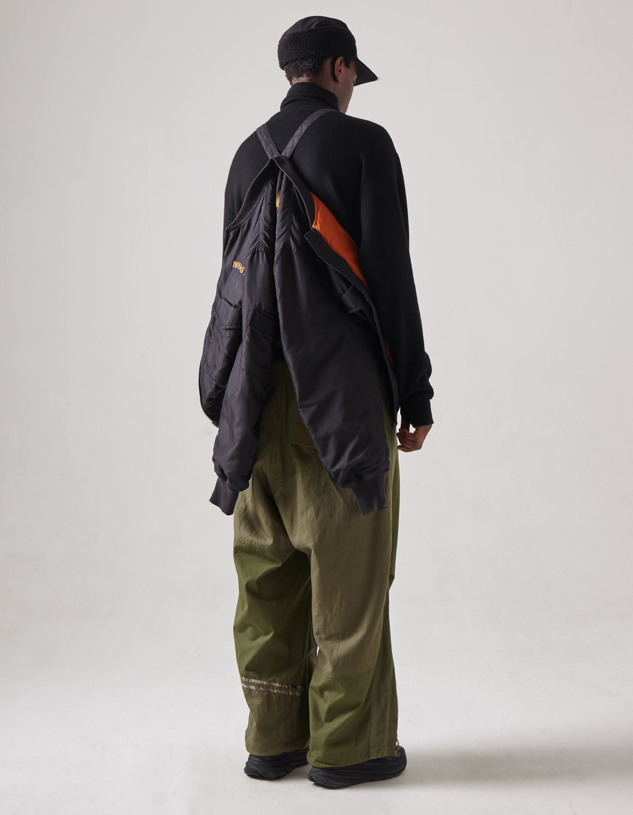 4534 Fire Phoenix MA1 Flight Jacket Black