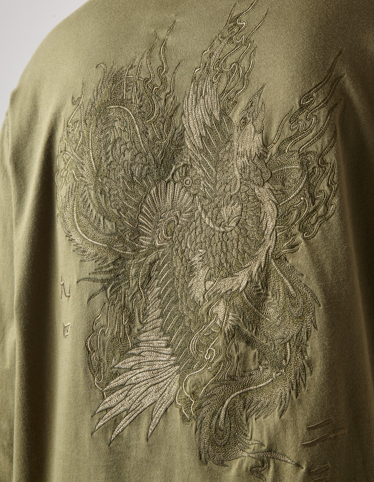 4536 Fire Phoenix L/S T-Shirt Olive OG-107F