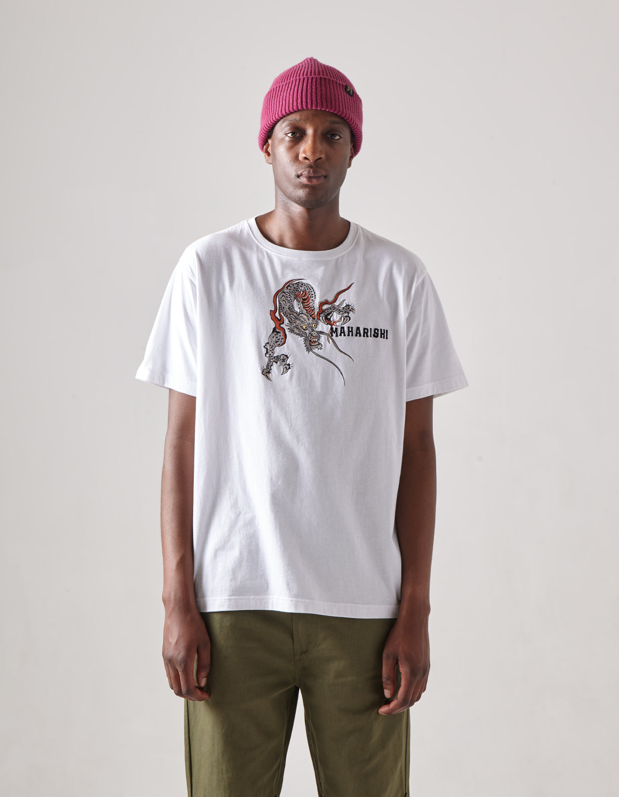4541 Sue-Ryu Dragon Organic T-Shirt White