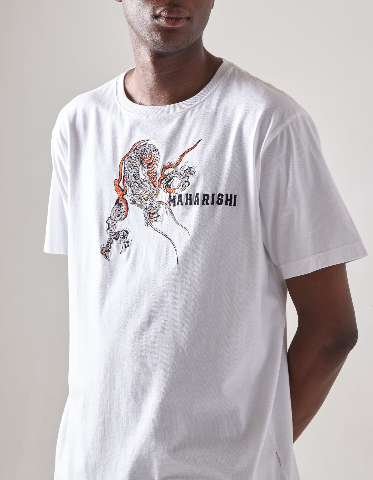 4541 Sue-Ryu Dragon Organic T-Shirt White