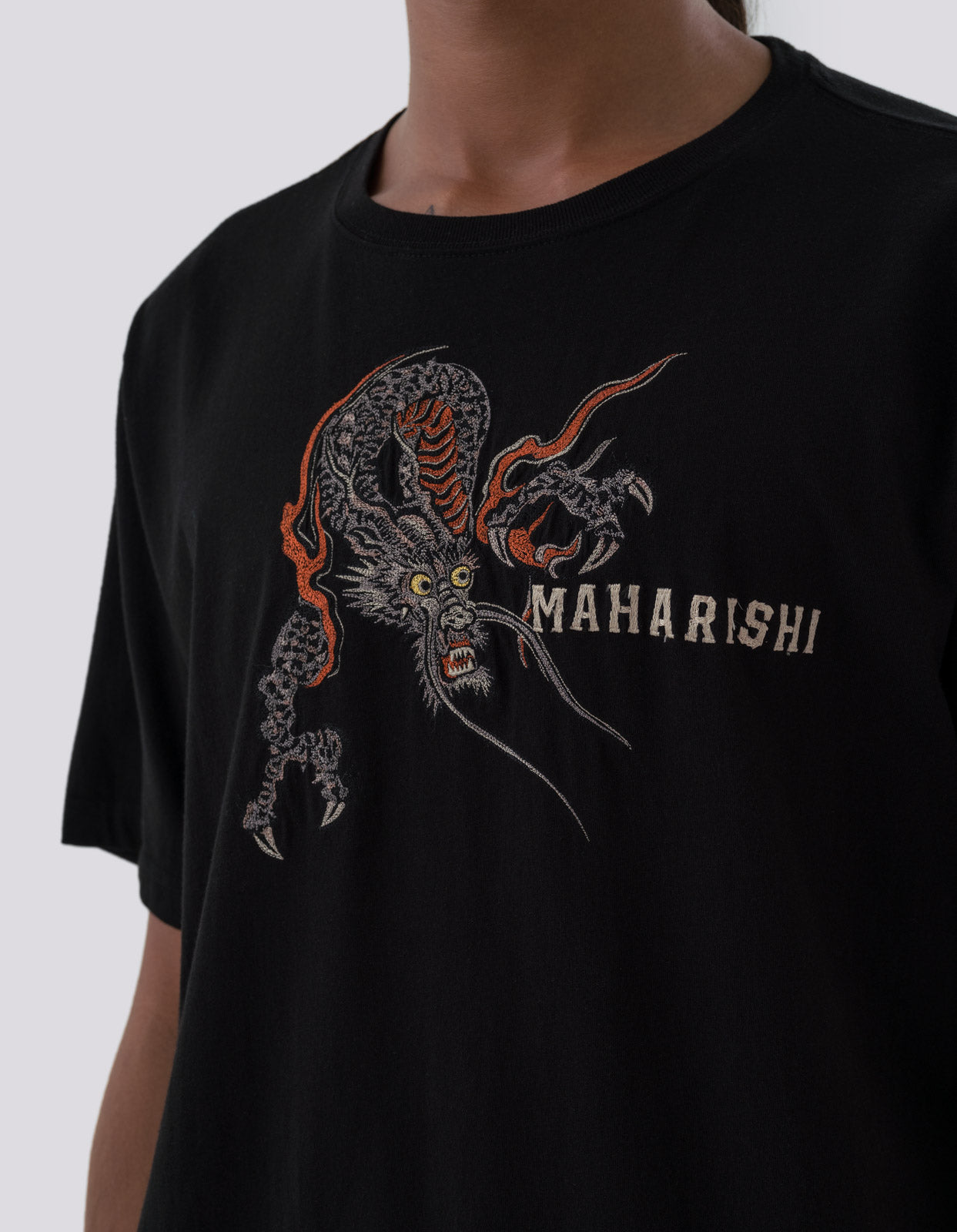 4541 Sue-Ryu Dragon Organic T-Shirt Black