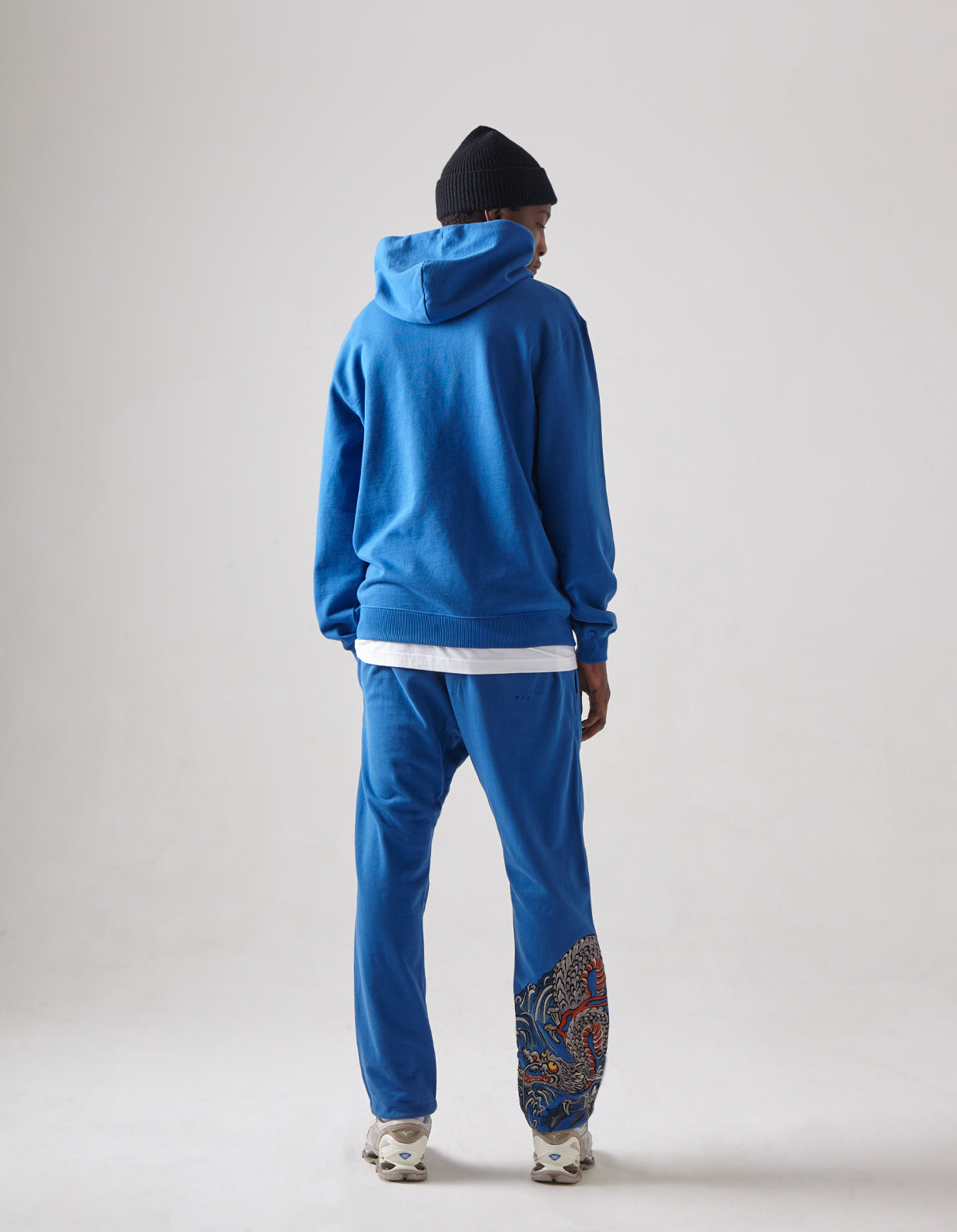 4622 Maharishi Organic Hooded Sweat Workwear Blue