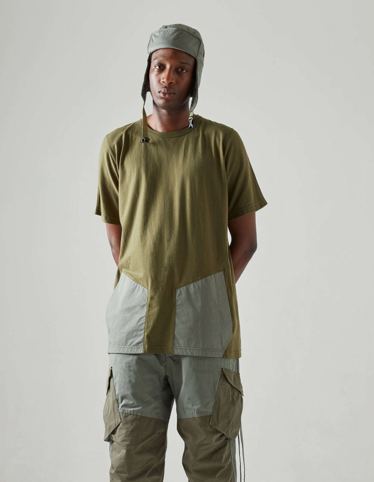 4555 Organic Travel T-Shirt Olive OG-107F/Sage