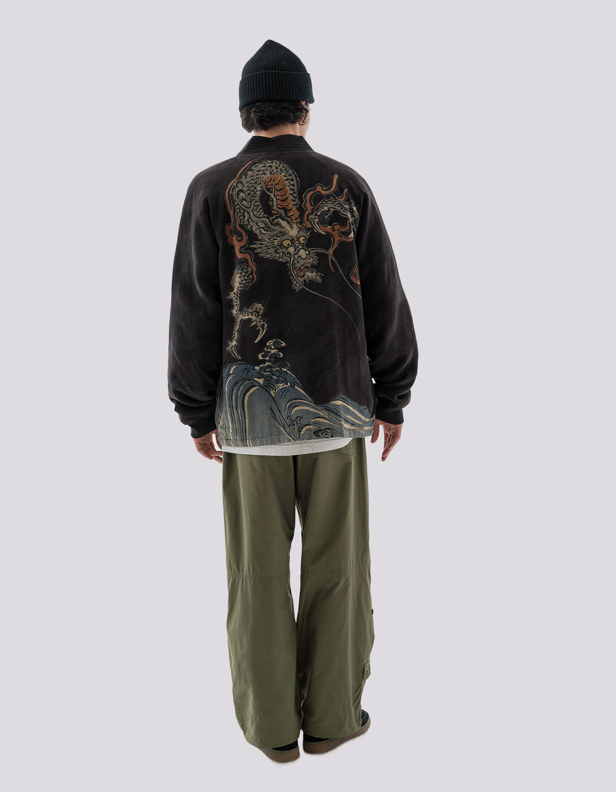 4562 Sue-Ryu Reversible Kimono Subdued Night/Black