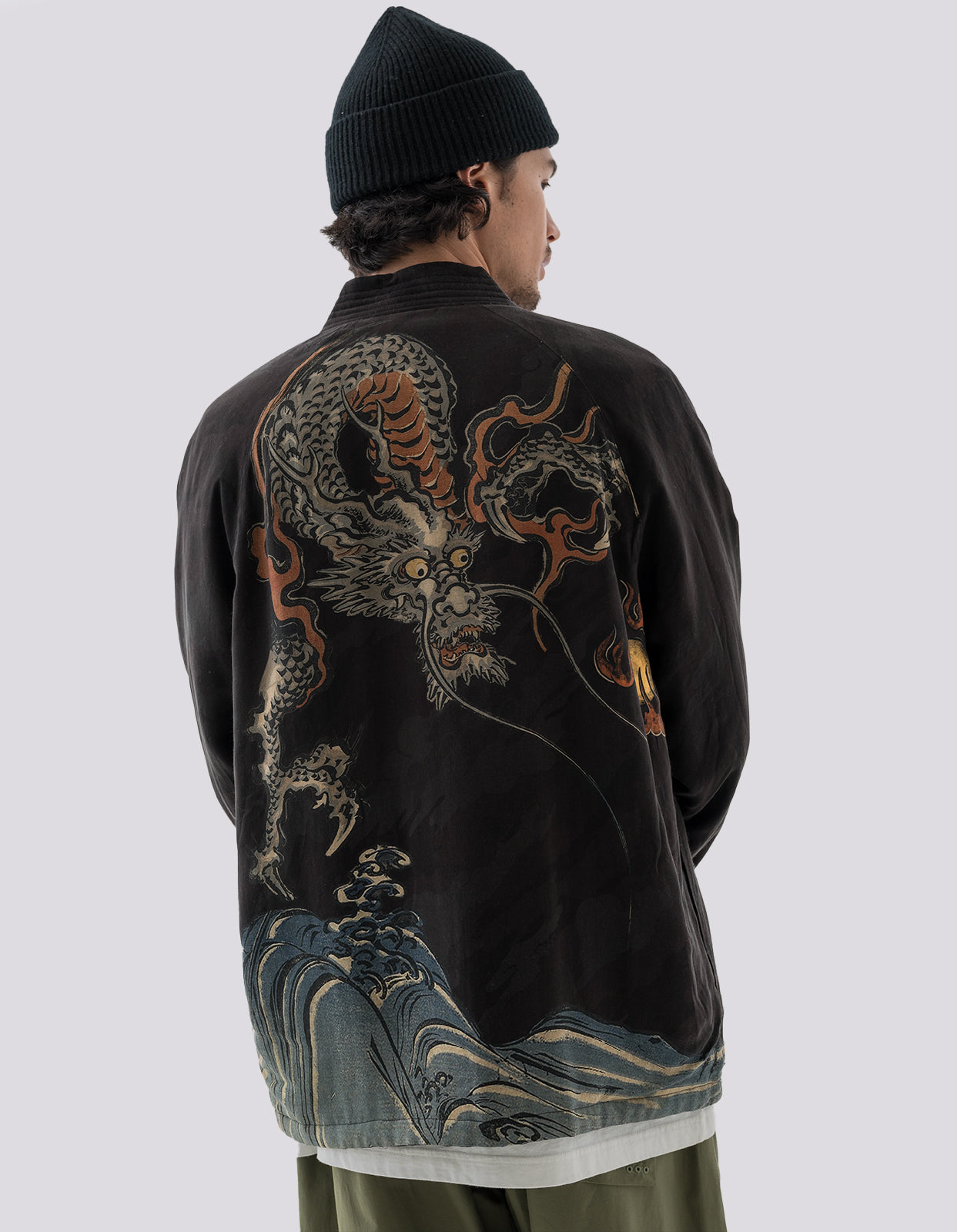4562 Sue-Ryu Reversible Kimono Subdued Night/Black