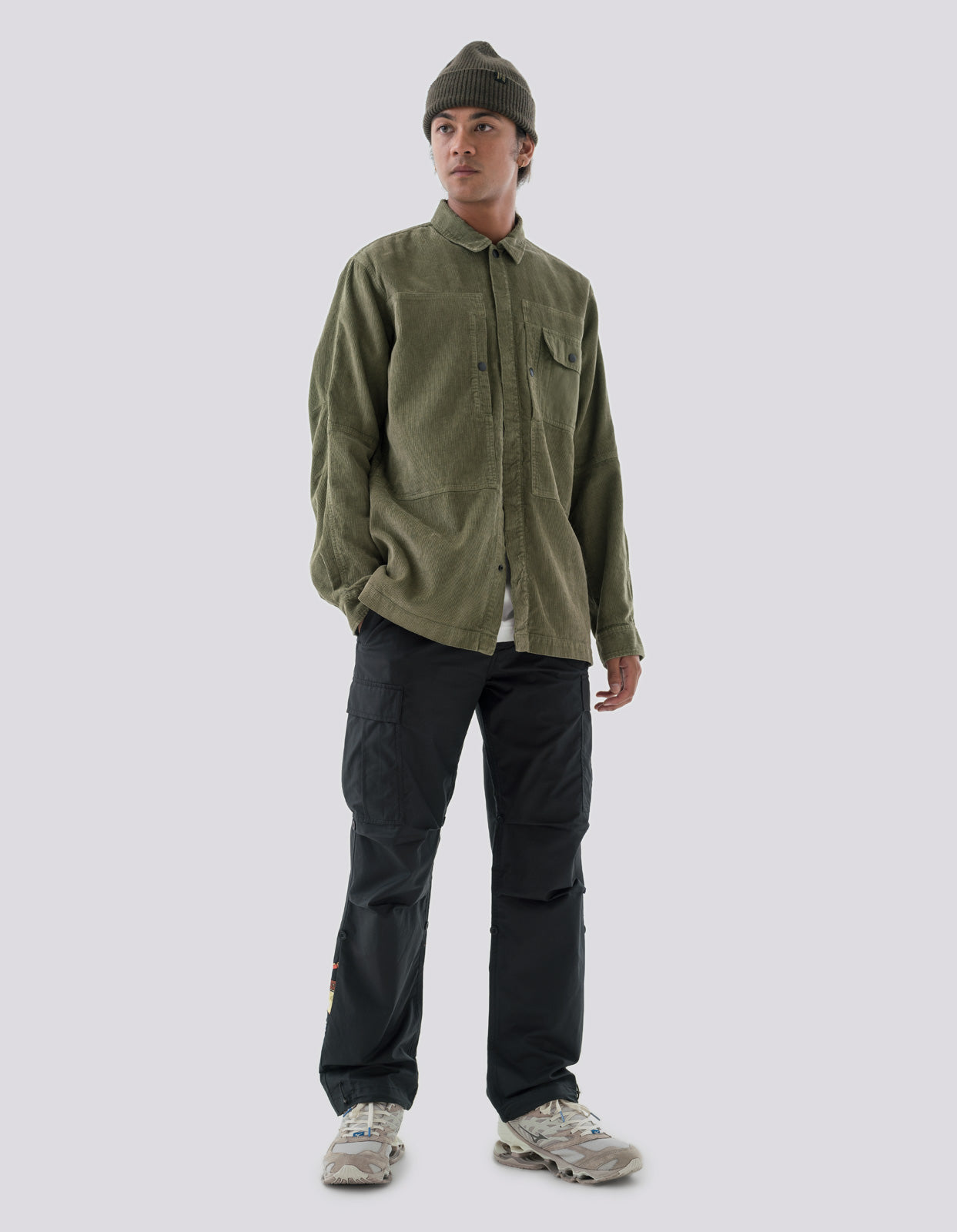 4566 Hemp Cord Utility Shirt Olive OG-107F