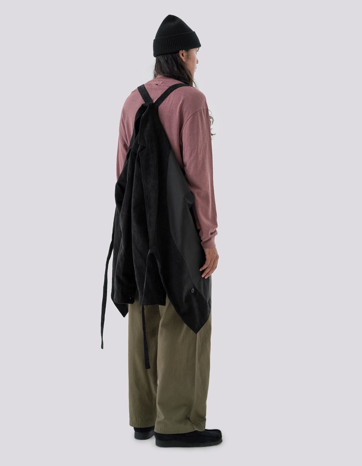 4567 Hemp Cord Kimono Blazer Black