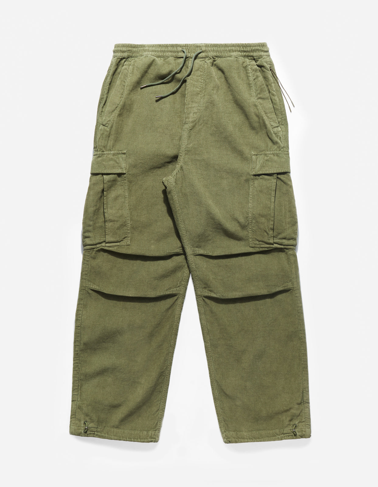 4569 Hemp Utility Cargo Track Pants Olive OG-107F