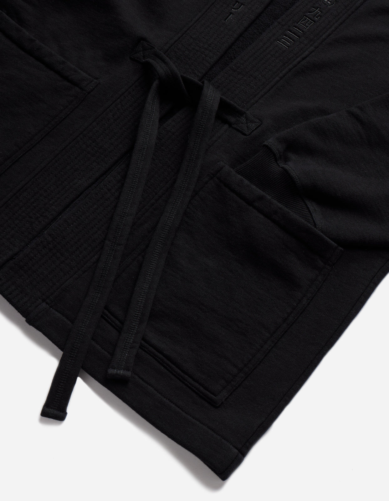 4574 Hikeshi Sweat Kimono Black