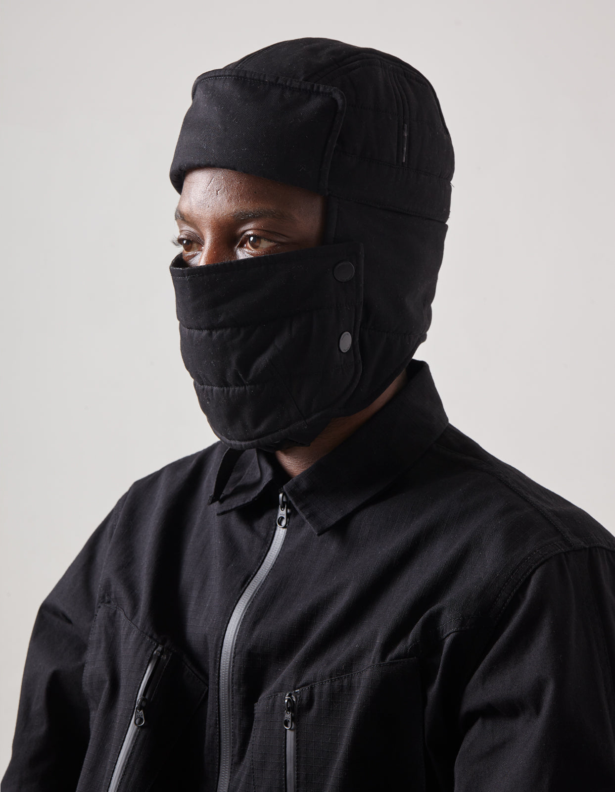 4593 Cordura® Padded Aviator Hat Black