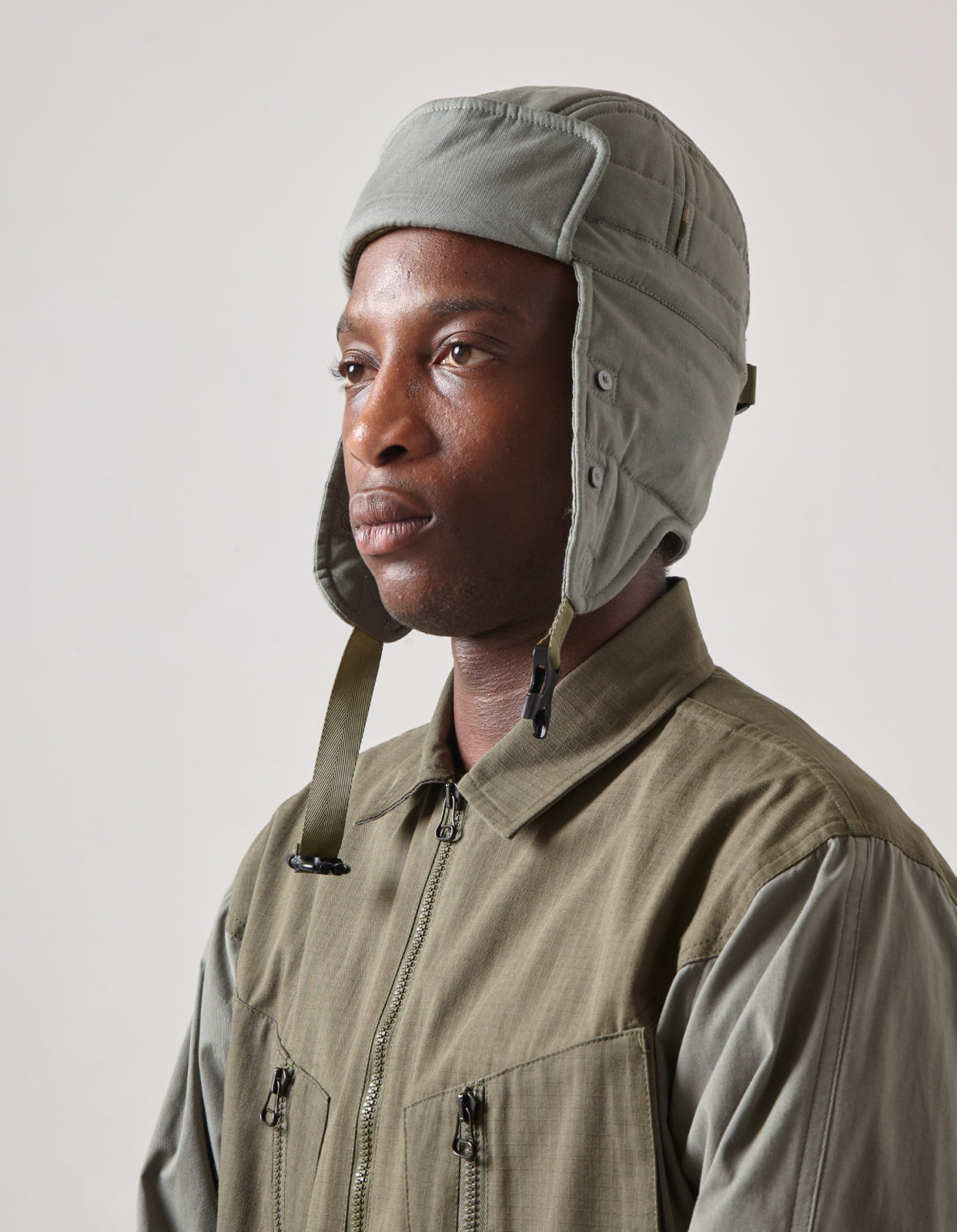 4593 Cordura® Padded Aviator Hat Sage