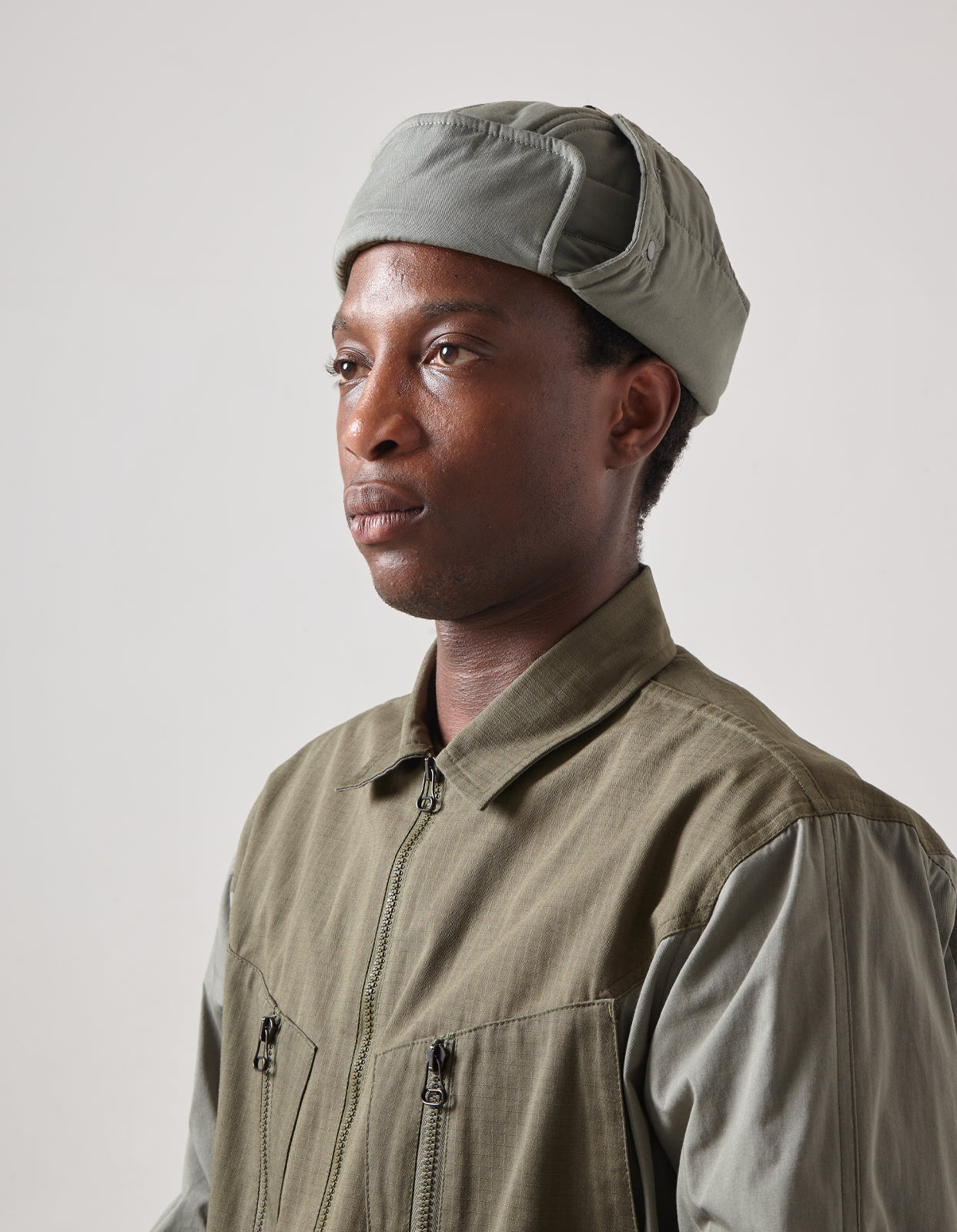 4593 Cordura® Padded Aviator Hat Sage