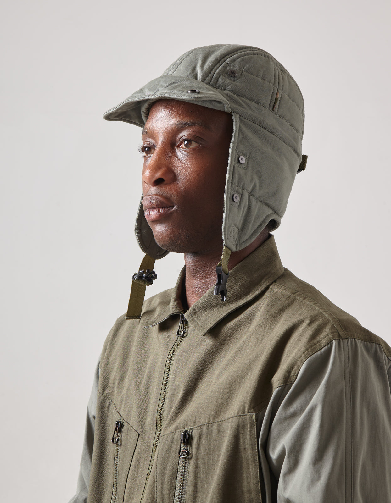 4593 Cordura® Padded Aviator Hat Sage