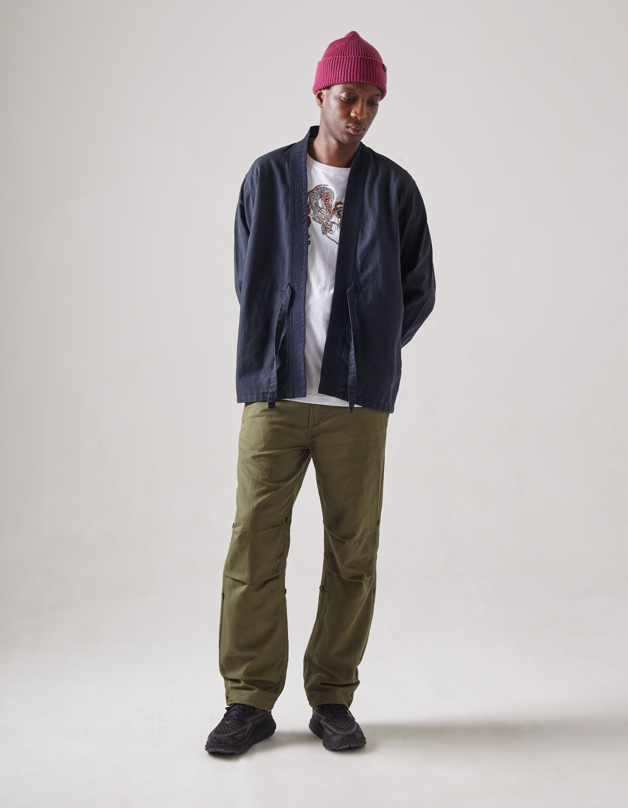 4581 Tiger Embroidered Straight Snopants® Olive OG-107F
