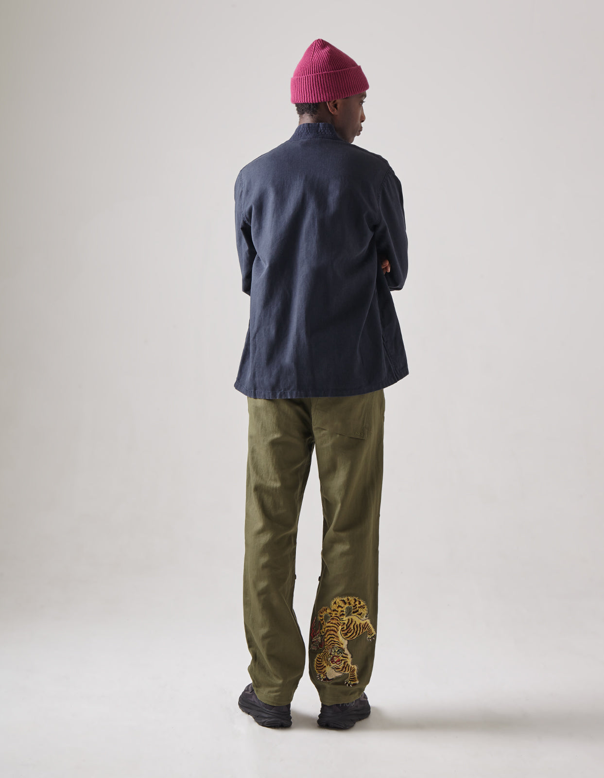 4581 Tiger Embroidered Straight Snopants® Olive OG-107F