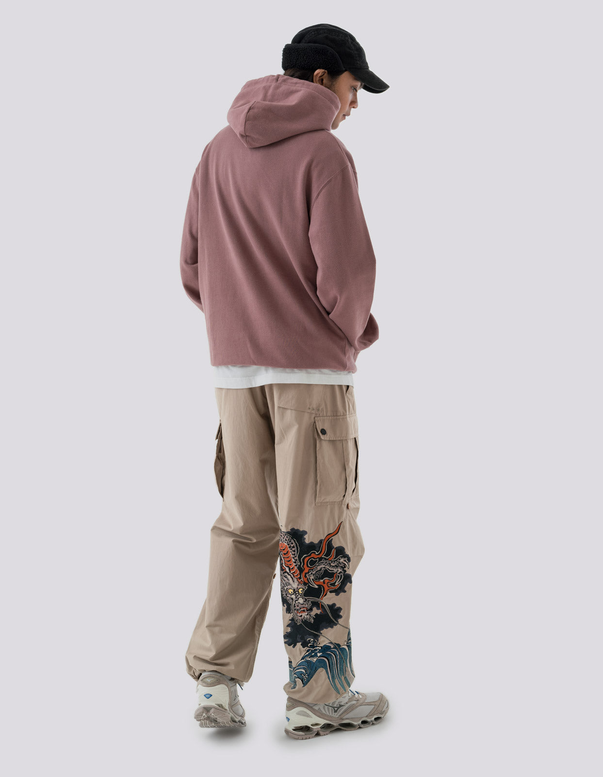 4622 Maharishi Organic Hooded Sweat Murasaki Purple