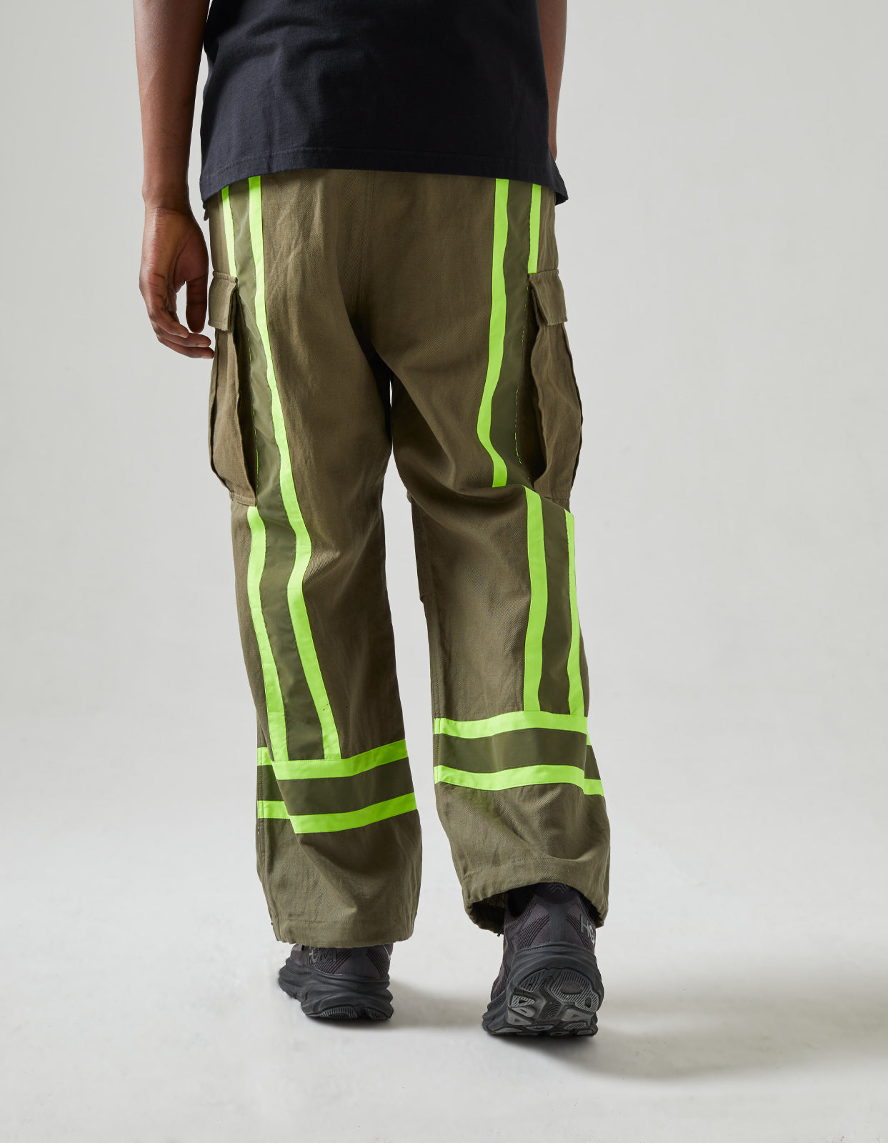 4611 Hi-Vis M65 Cargo Pants · Loose Olive/Neon Yellow