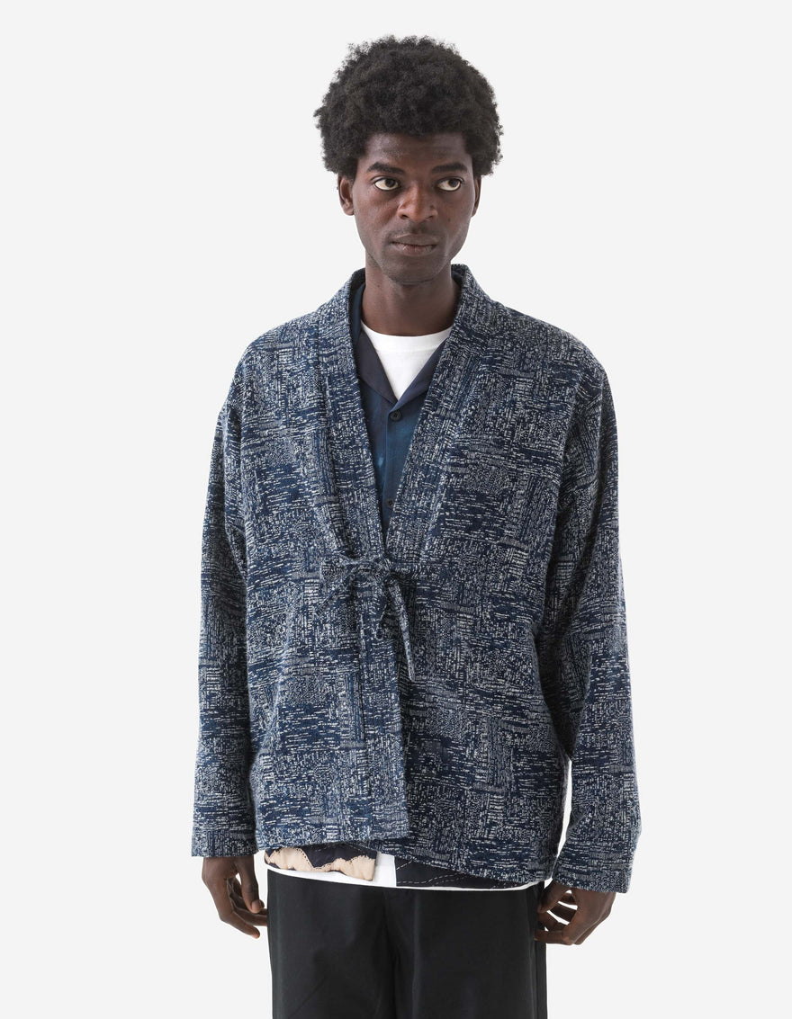 6242 Sashiko Kimono Overshirt Indigo
