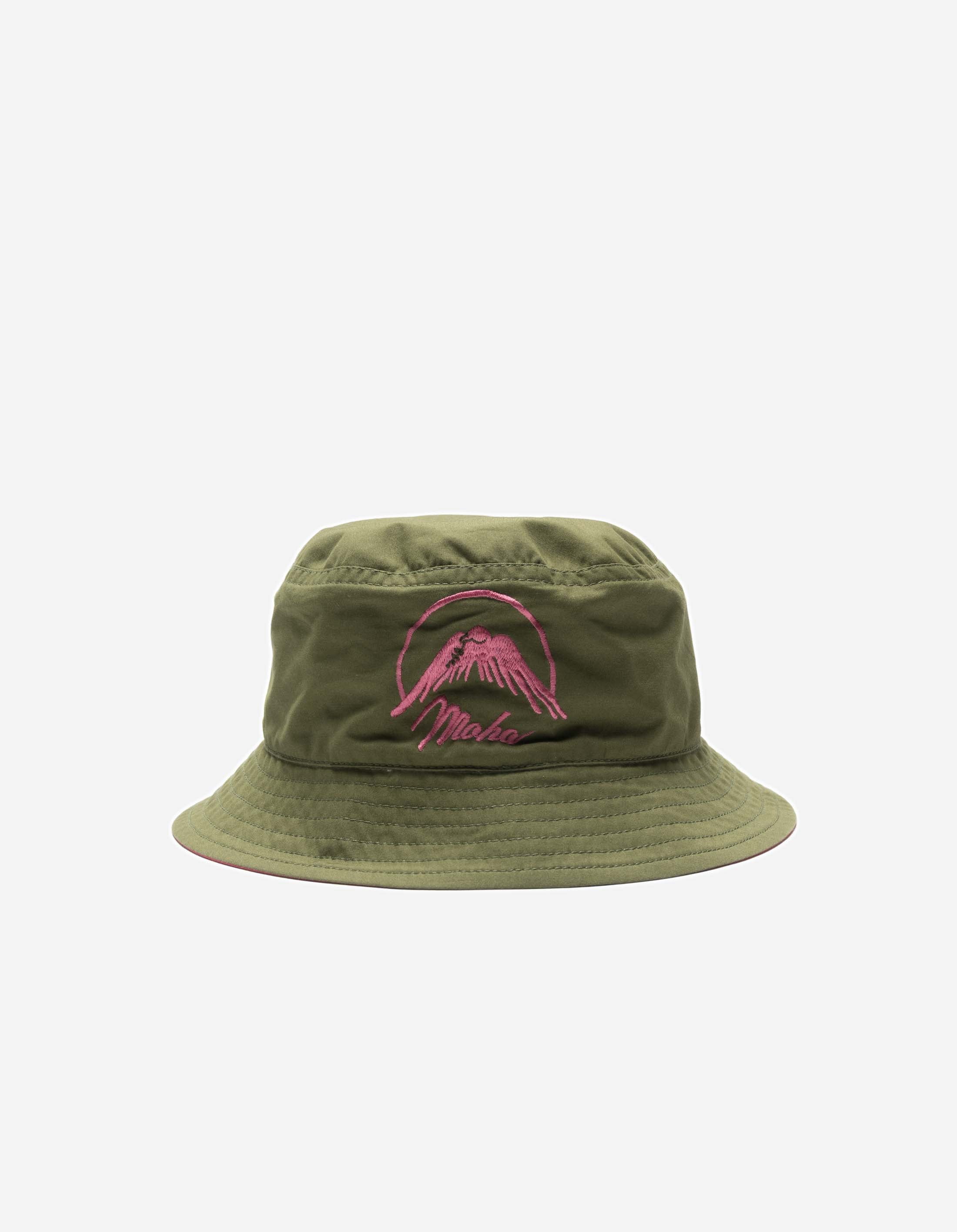 7346 Peace Dove Bucket Hat Olive/Pink – Maharishi
