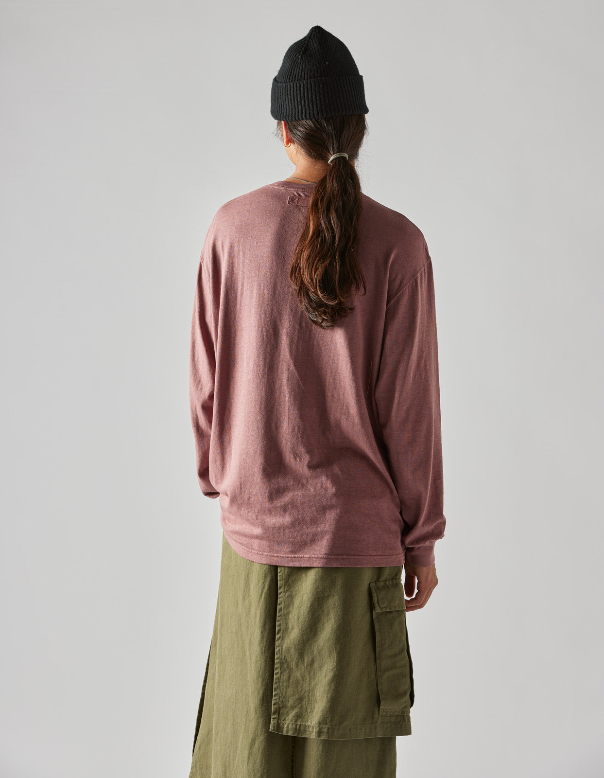 8010 Hemp Organic L/S Pocket T-Shirt Murasaki Purple