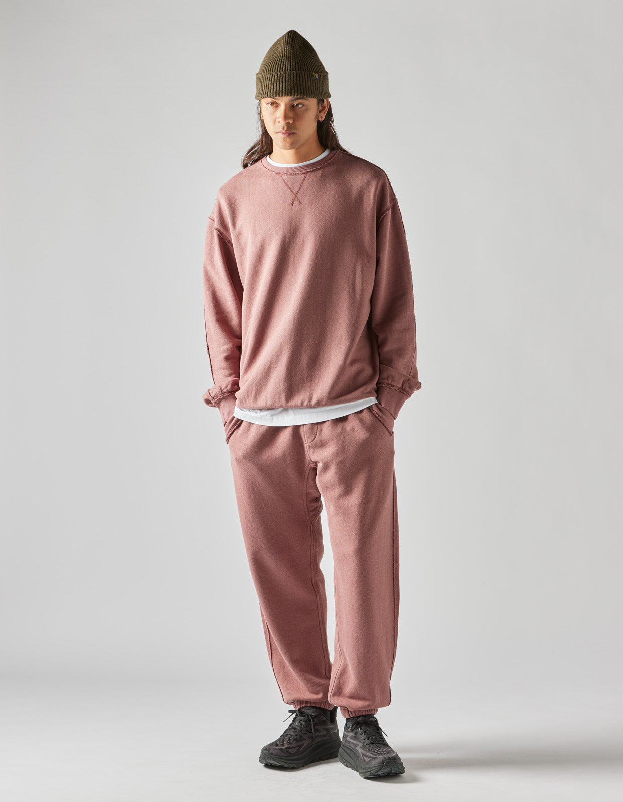 8011 Hemp Organic Crew Sweat Murasaki Purple